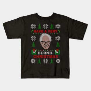 Bernie Sanders Ugly Christmas Sweater Party Design Kids T-Shirt